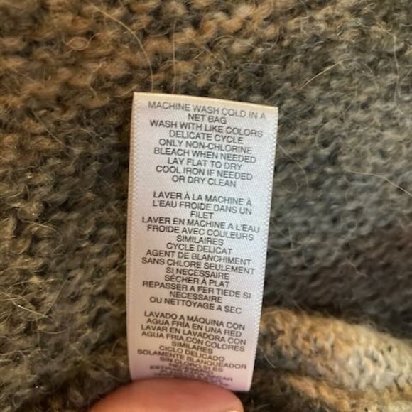 MICHAEL Michael Kors Striped Hooded Poncho Style Cardigan Women's M - Picture 5 of 7